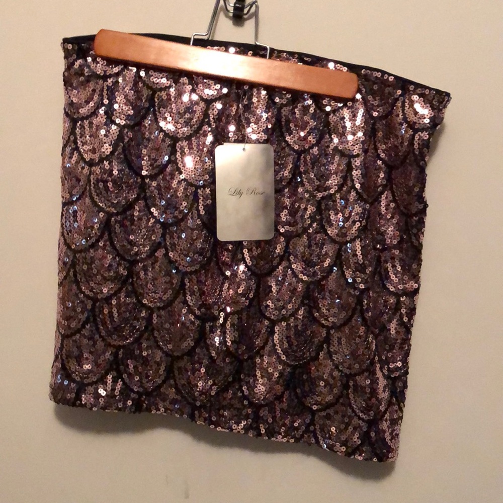 Sequin mini skirt